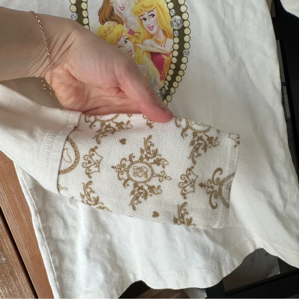 Vintage Disney Store y2K princess tee long sleeve girl layered cinderella aurora